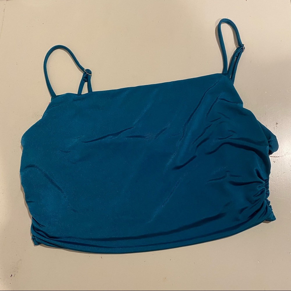 Ruched Cropped Tank Top